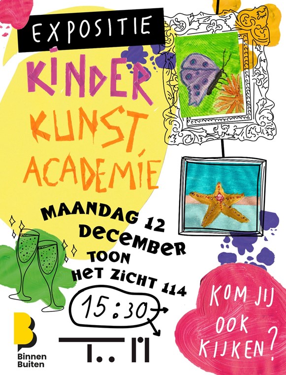BinneBuiten Poster Expositie Kinder Kunst Academie